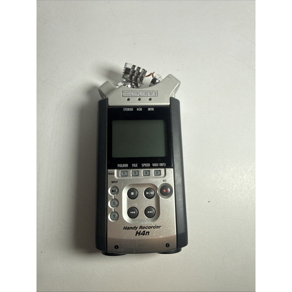Zoom H4n Pro 4-Track Portable Digital Audio Recorder Broken Microphone But Works